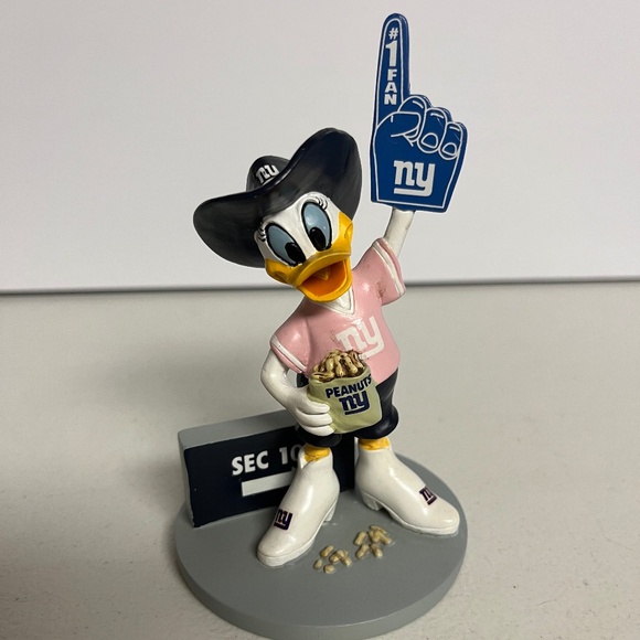 Hamilton Collection New York Giants Daisy Duck Figure Collectible Rare New NY - Picture 1 of 11